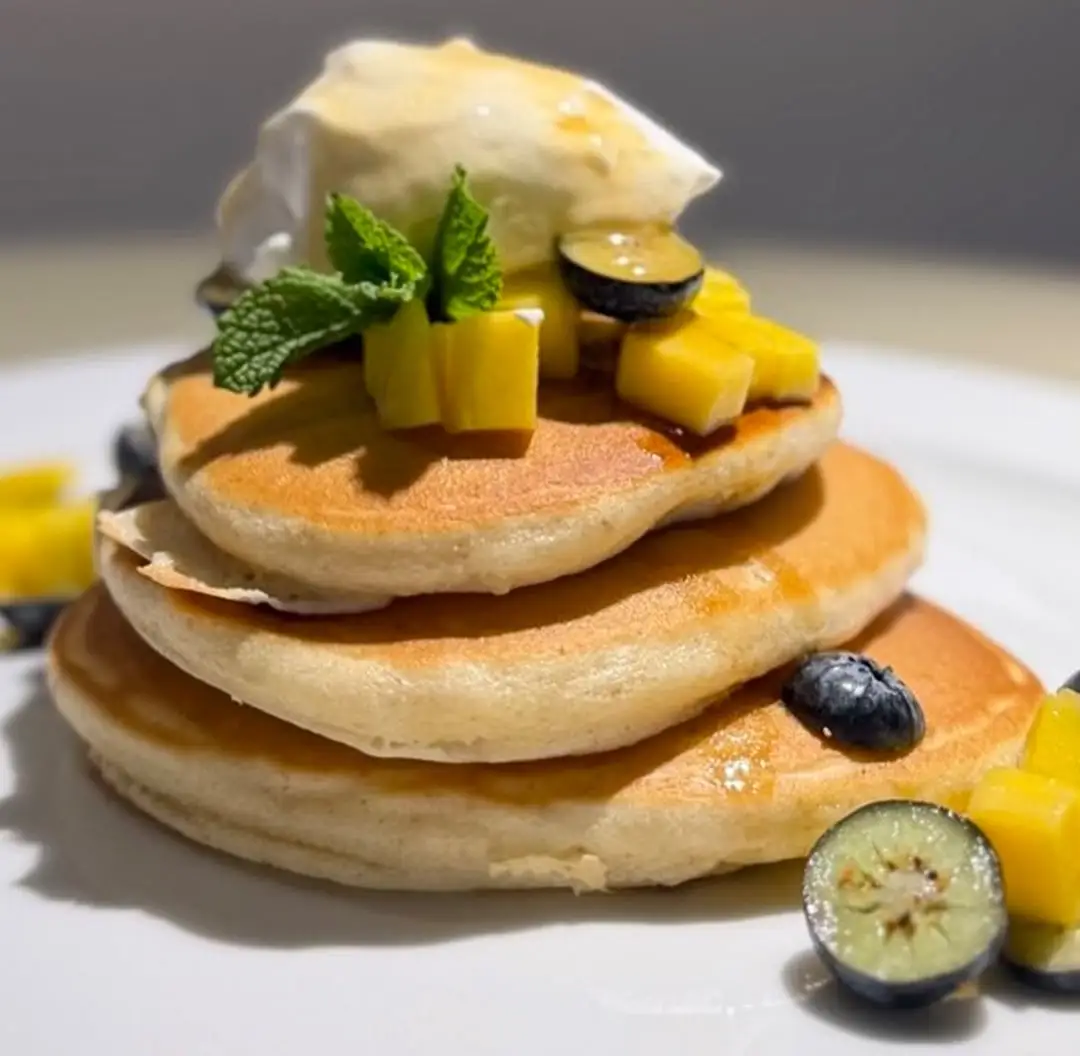 Pancakes rellenos de ricotta